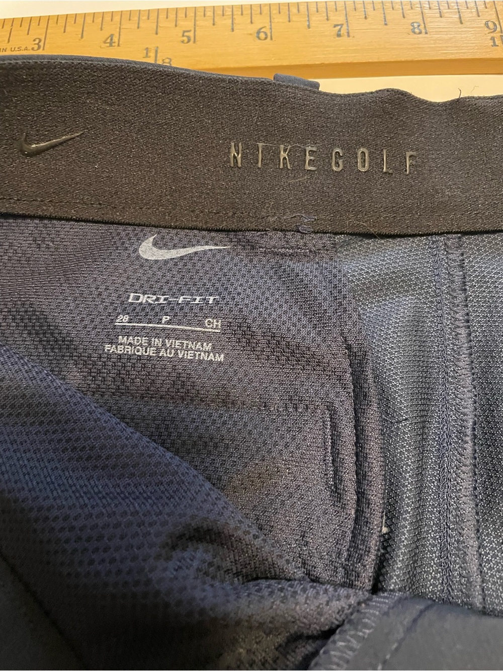 Nike Dri-Fit Men's Navy Golf Shorts Size 28 - Picture 4 of 6